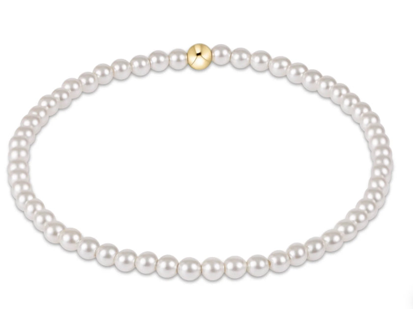 E NEWTON EXTENDS CLASSIC PEARL 3MM BEAD BRACELET