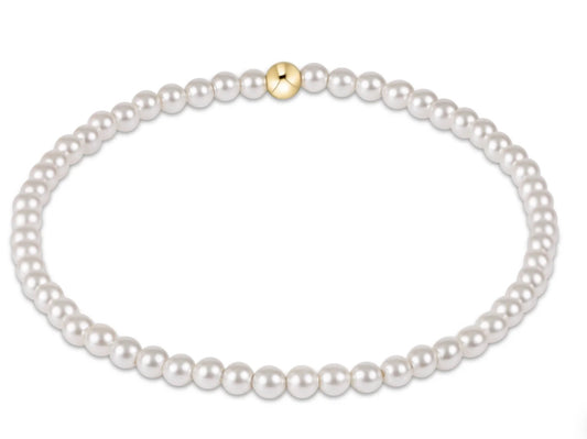 E NEWTON EXTENDS CLASSIC PEARL 3MM BEAD BRACELET