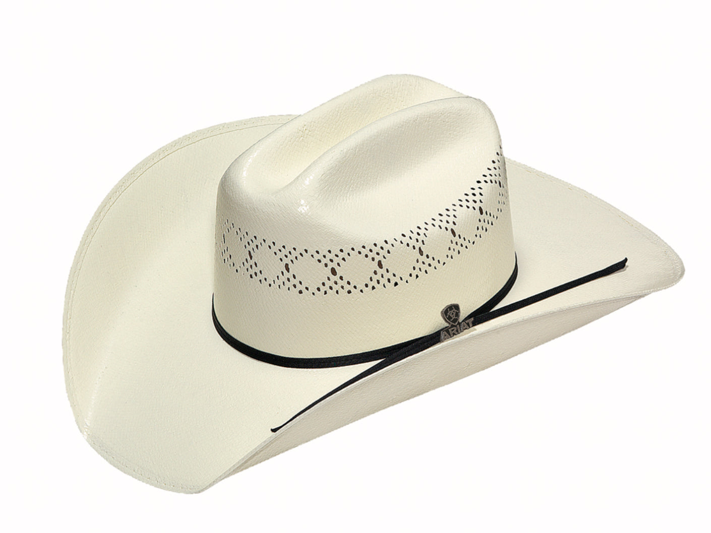 ARIAT ADULT 10X 2 CORD DOUBE S STRAW COWBOY HAT