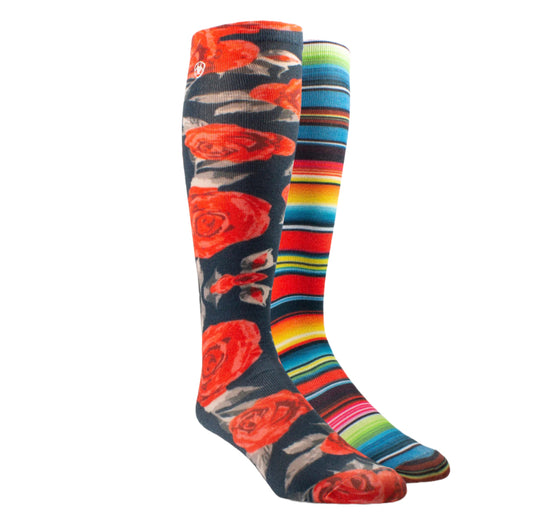 ARIAT WOMENS WESTERN BEAUTY KNEE HIGH BOOT SOCKS