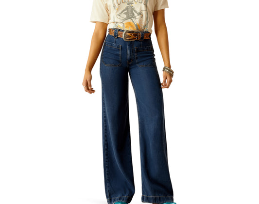 ARIAT WOMENS LYLA TROUSER JEAN IN WHISPER