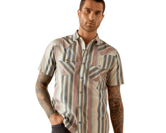 ARIAT MENS HUGHIE RETRO FIT SHIRT