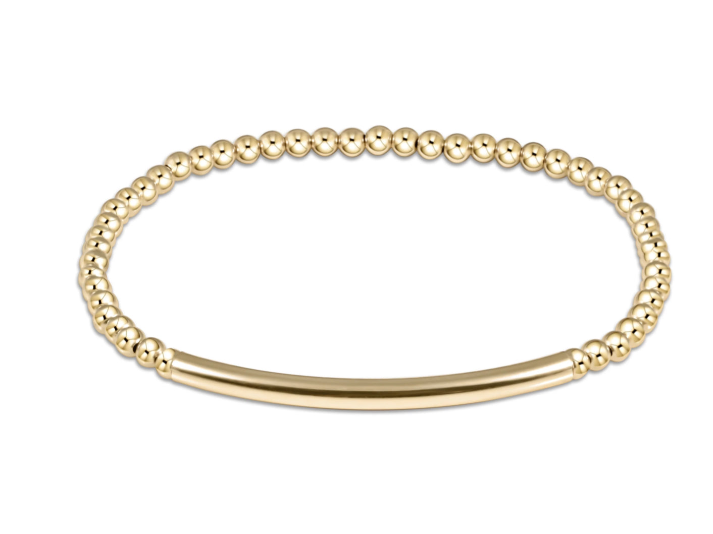 E NEWTON EXTENDS BLISS BAR SMOOTH GOLD 3MM BRACELET