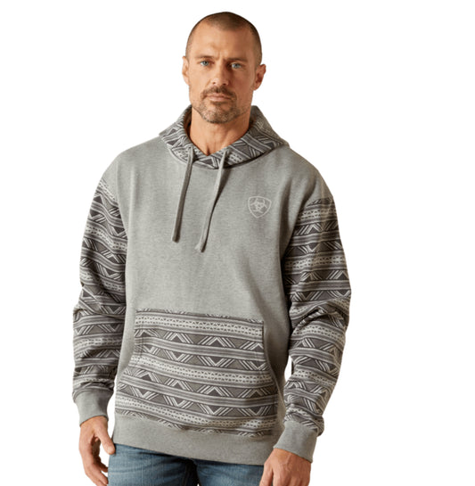 ARIAT MENS SOUTHWESTERN COLOR BLOCK HOODIE