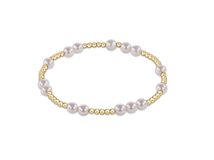 E NEWTON HOPE UNWRITTEN PEARL 5MM BRACELET