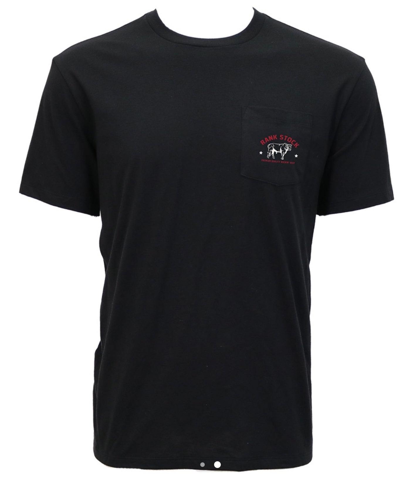 HOOEY YOUTH BOYS CHARBRAY BLACK CREW NECK SHORT SLEEVE TSHIRT WITH POCKET