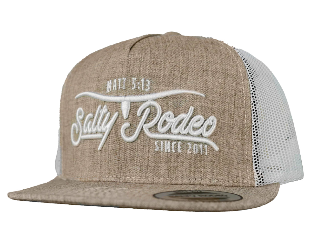 SALTY RODEO CO LONGHORN KHAKI HAT