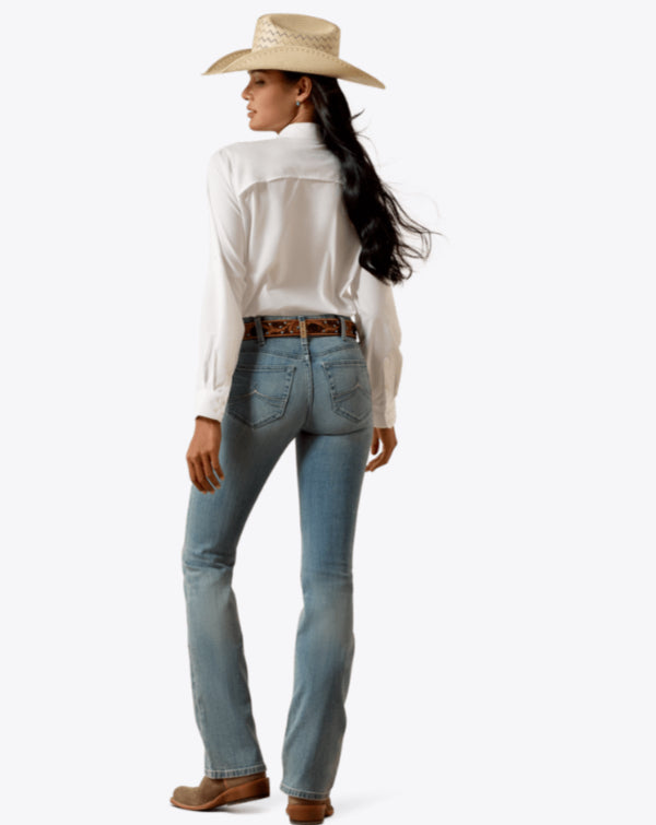 ARIA WOMENS PERFECT RISE NAYELLI BOOT CUT JEAN