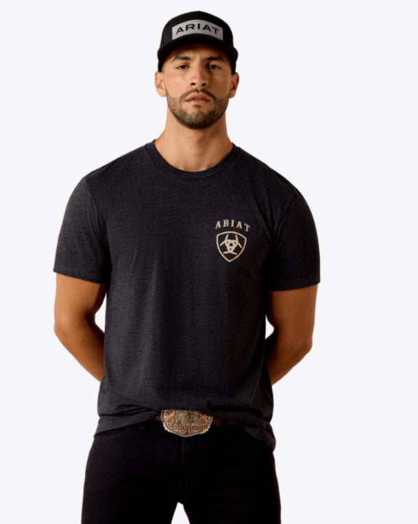 ARIAT MENS AMERICAN BISON SHORT SLEEVE TSHIRT