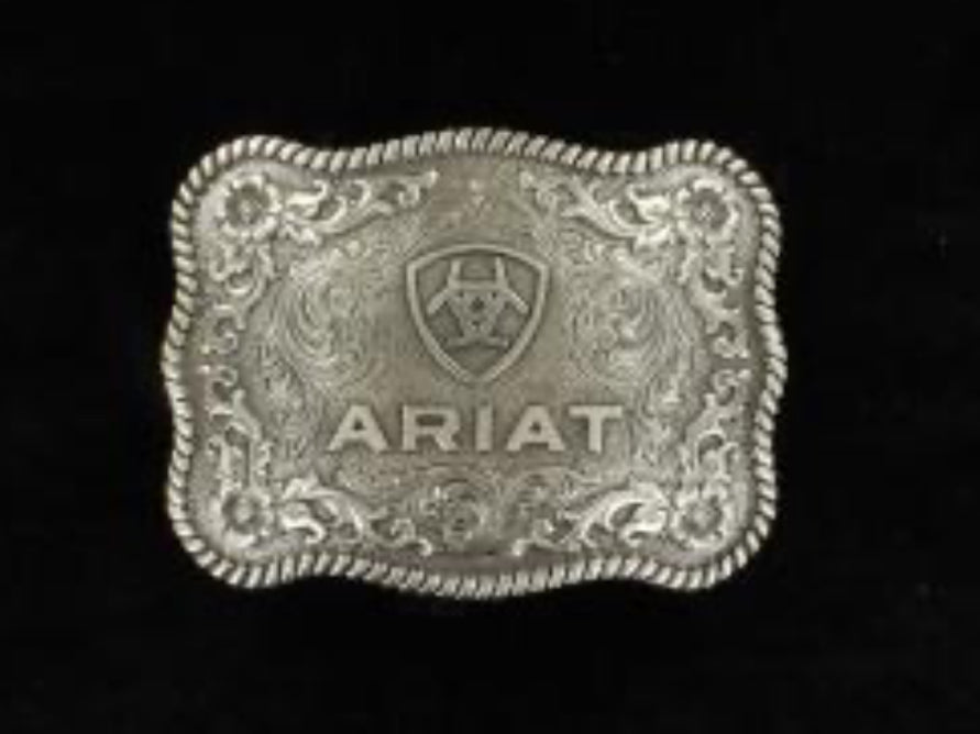 ARIAT ANTIQUE SILVER RECTANGLE BUCKLE