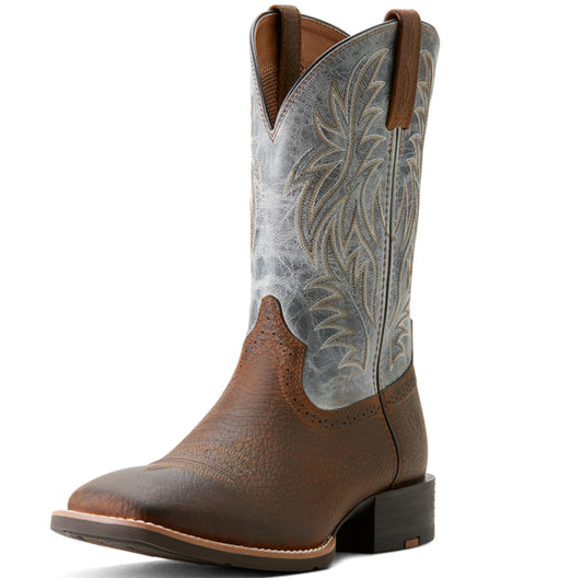 ARIAT MENS SPORT WESTERN WIDE SQUARE TOE COWBOY BOOT