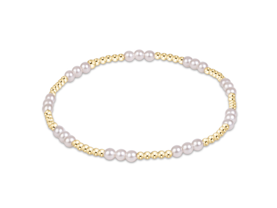 E NEWTON JOY PEARL 3MM BRACELET