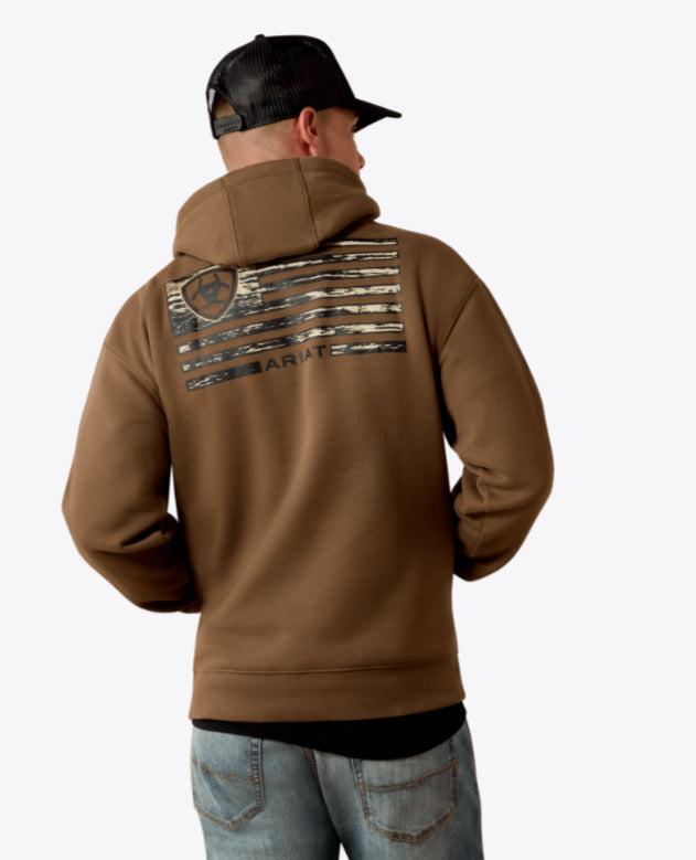 ARIAT MENS WOODEN RIDGE HOODIE
