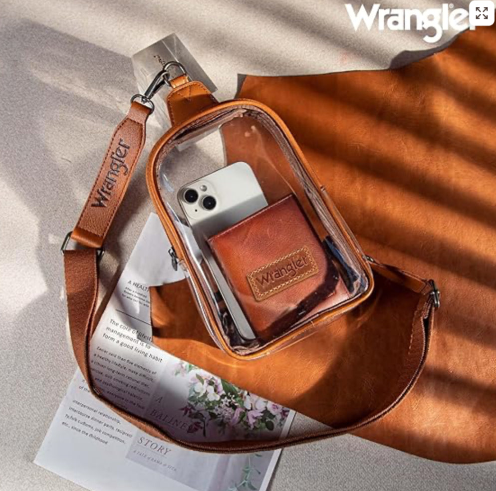 WRANGLER CLEAR SLING BAG/CROSSBODY/CHEST BAG