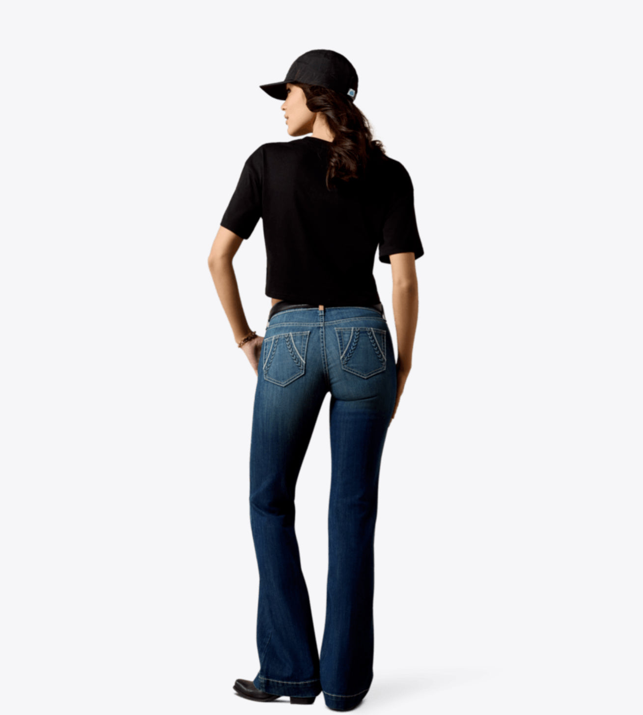 ARIAT WOMENS PERFECT RISE DAVINA SLIM TROUSER JEANS