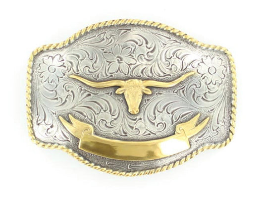 NOCONA LONGHORN WITH SASH BELT BUCKLE