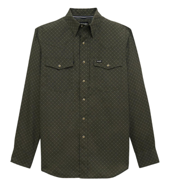 ATG X WRANGLER MENS PERFORMANCE LONG SLEEVE SHIRT-RELAXED FIT
