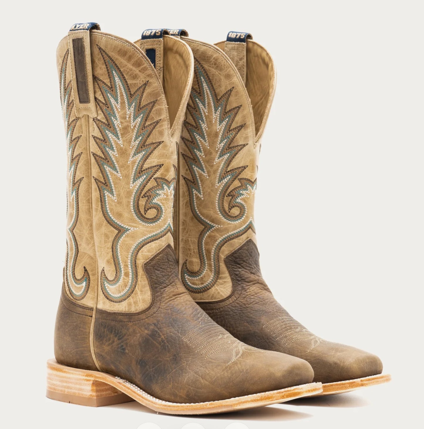HYER BOOT CO KINCAID MENS SQUARE TOE COWBOY BOOT