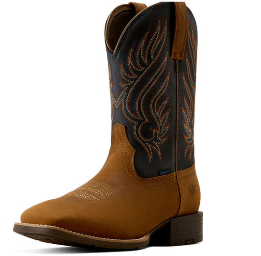 ARIAT MENS SPORT RIGGS H2O WESTERN WIDE SQUARE TOE BOOT