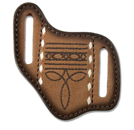 M&F WESTERN BOOT STITCH PANCAKE KNIFE SHEATH