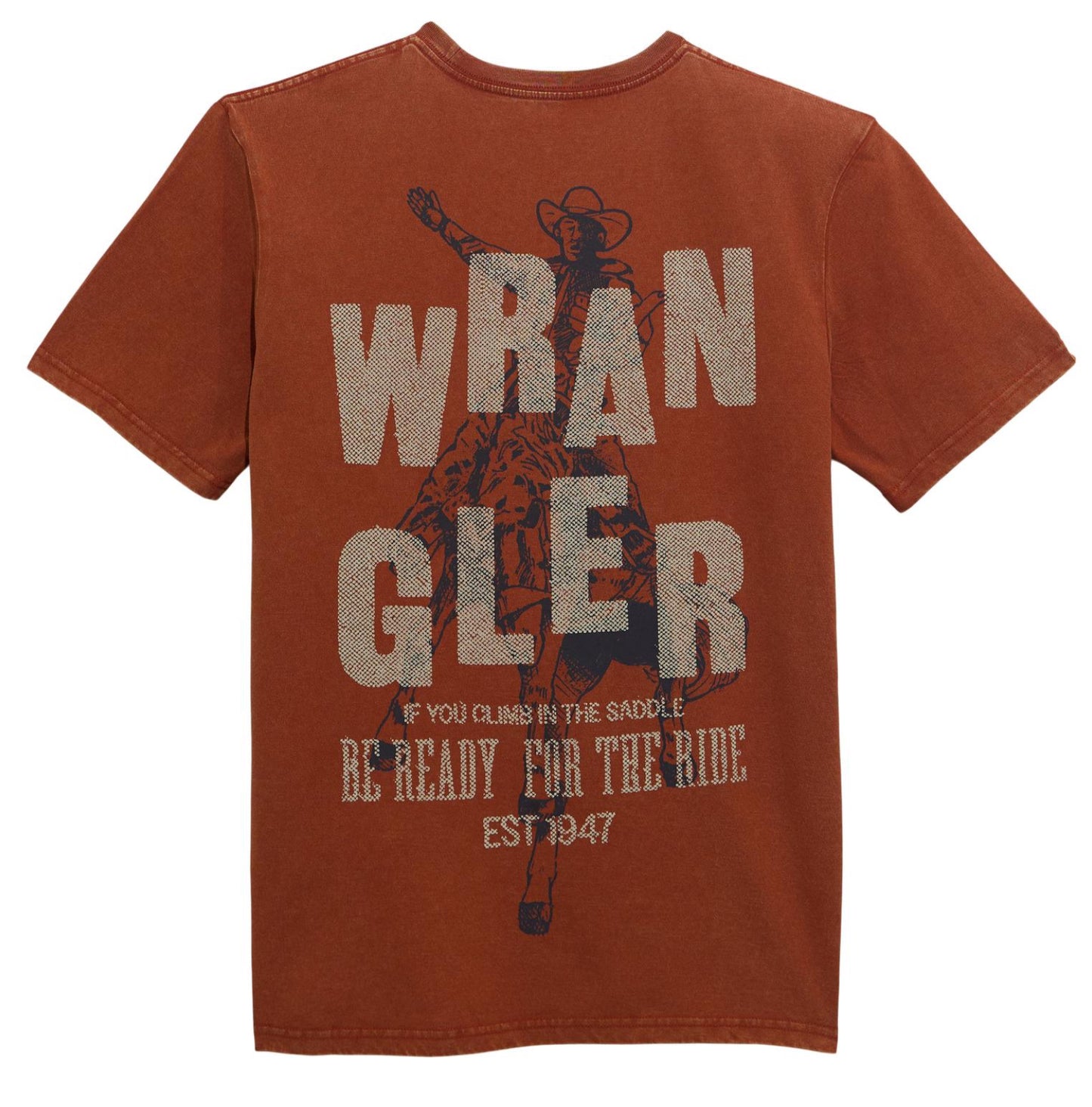 WRANGLER MENS BE READY FOR THE RIDE GRAPHIC TEE