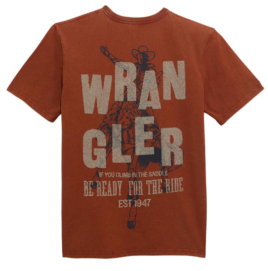 WRANGLER MENS BE READY FOR THE RIDE GRAPHIC TEE