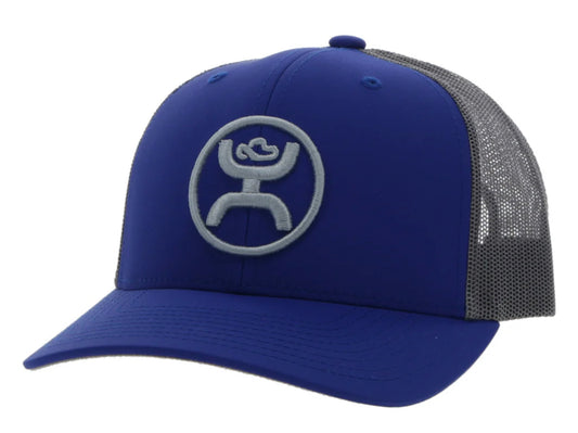 HOOEY O-CLASSIC NAVY/GREY 6 PANEL TRUCKER WITH GREY LOGO31