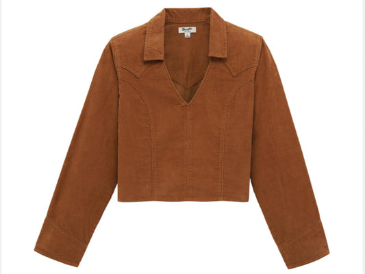 WRANGLER RETRO WOMENS VINTAGE CORDUROY POPOVER