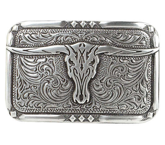 CRUMRINE VINTAGE LONGHORN SKULL BUCKLE
