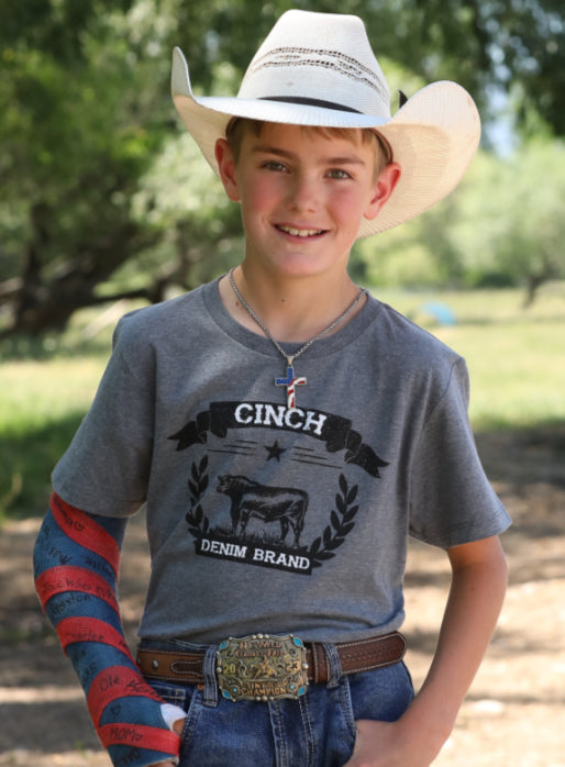 CINCH INFANTS AND BOYS COW TSHIRT