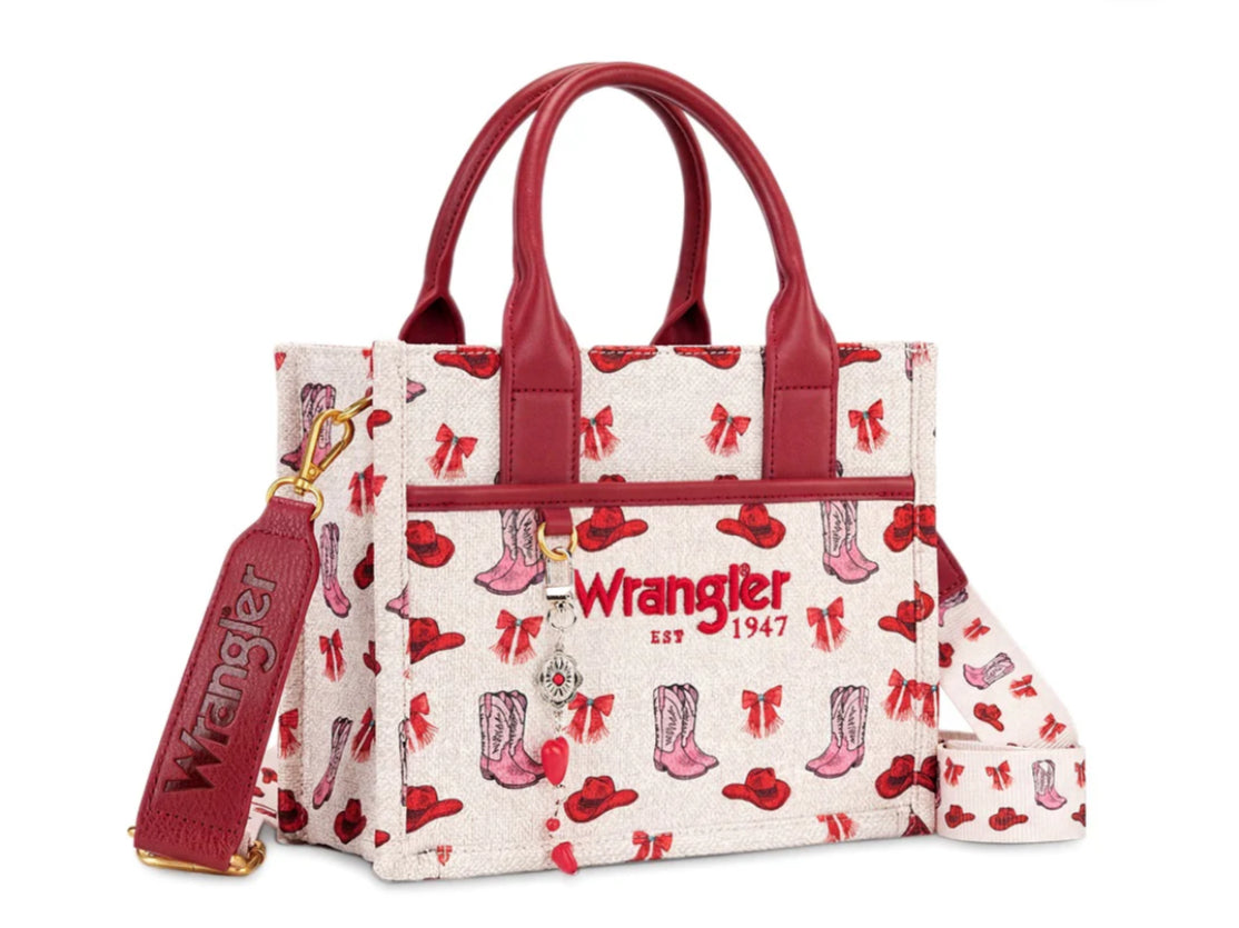 Wrangler Western Print Cowgirl Tote Bag/Crossbody