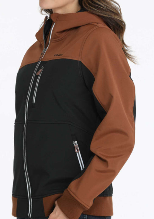 CINCH WOMENS BONDED COLORBLOCK FULL ZIP HOODIE OW25