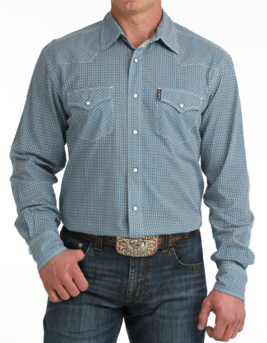 CINCH MENS LONG SLEEVE MODERN FIT PRINT SPRING 2026 SHIRT