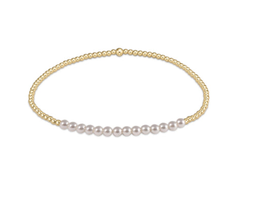 E NEWTON GOLD BLISS 2MM BEAD BRACELET