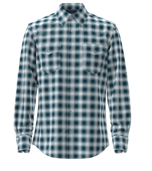 WRANGLER MENS LONG SLEEVE PERFORMANCE SNAP SHIRT