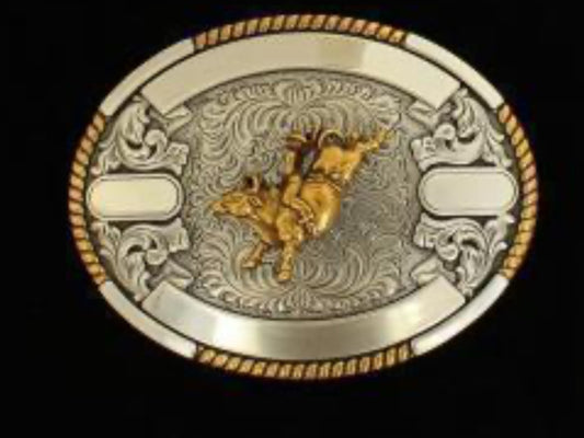OVAL BUCKLE BULL RIDER