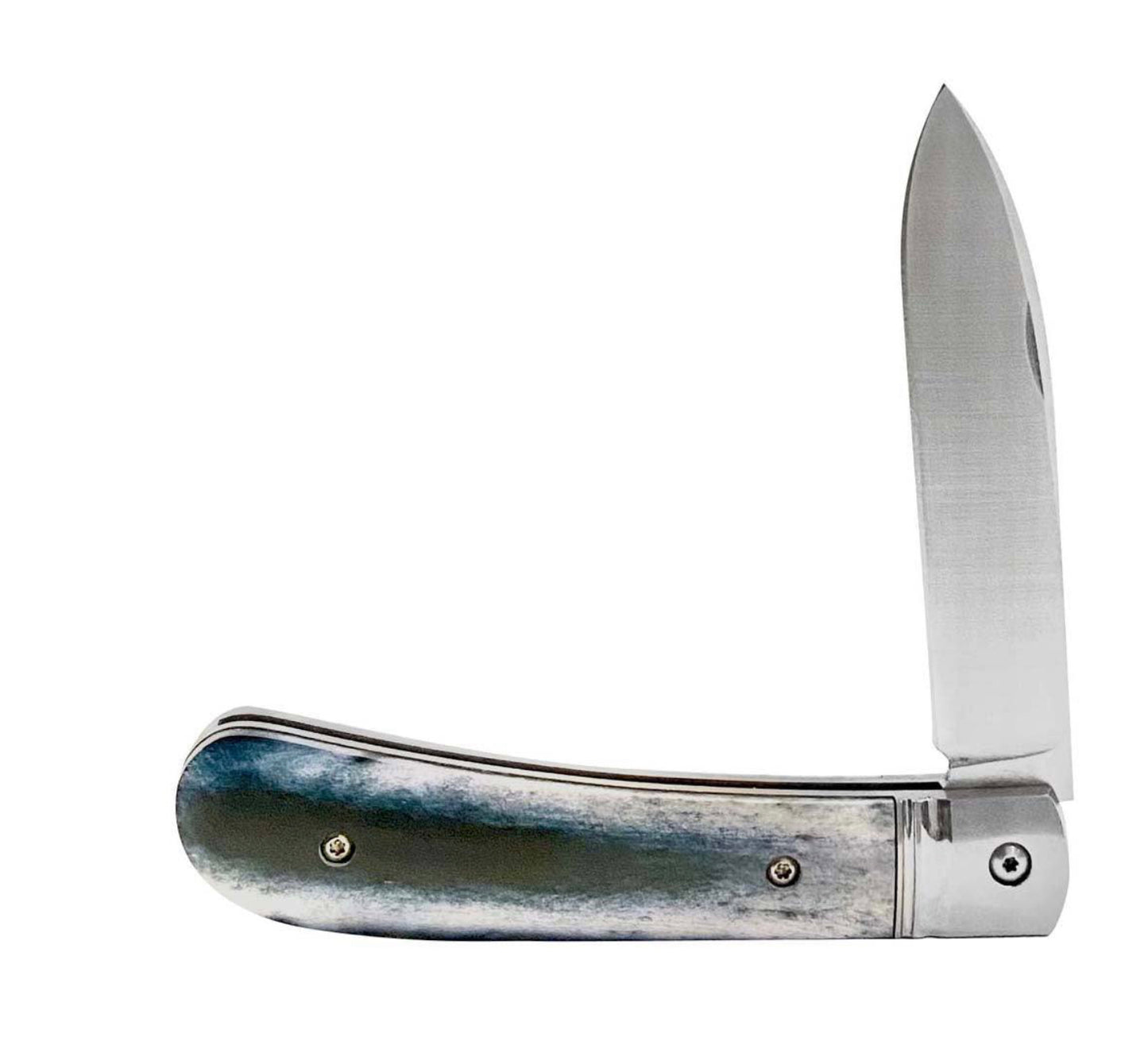 HOOEY KNIFE, DYED CAMEL BONE ZULU SLIP JOINT 3” BLADE LENGTH WITH A 3.75” HANDLE
