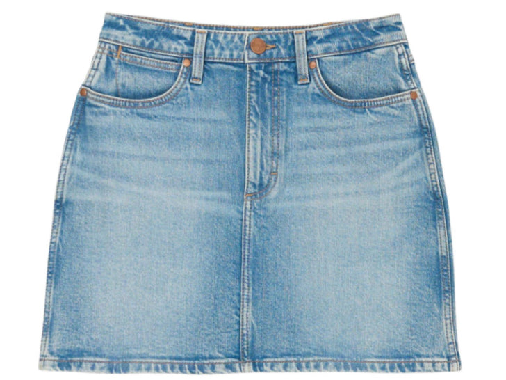 WRANGLER RETRO WOMENS BAILEY HIGH RISE DENIM SKIRT