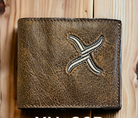 TWISTED X BIFOLD LOGO STITCH WALLET