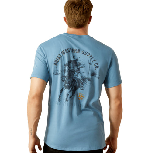 ARIAT MENS BLAZING SADDLE TSHIRT