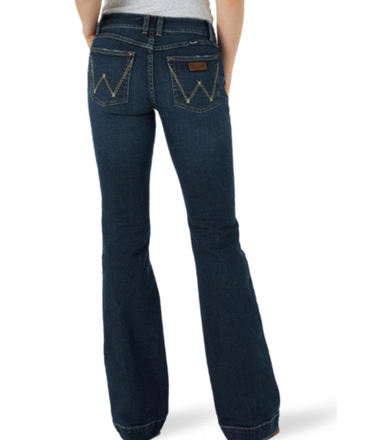 WRANGLER WOMENS RETRO MAE TROUSER JEAN MID RISE SAMANTHA