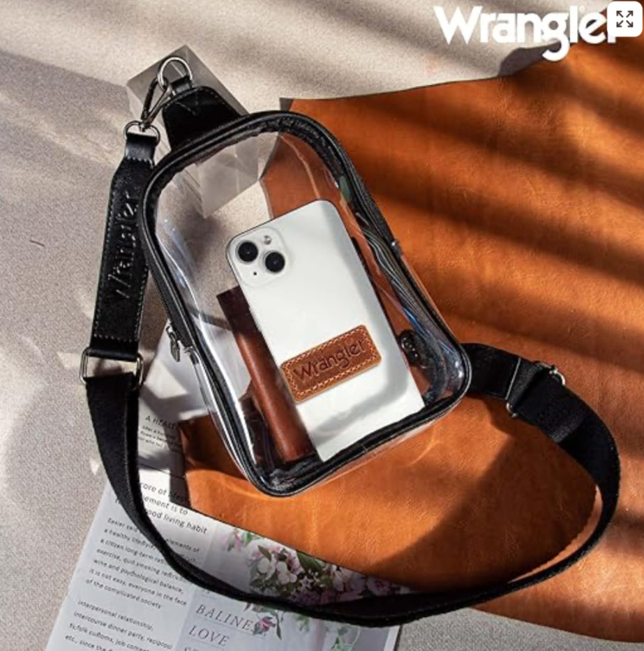 WRANGLER CLEAR SLING BAG/CROSSBODY/CHEST BAG