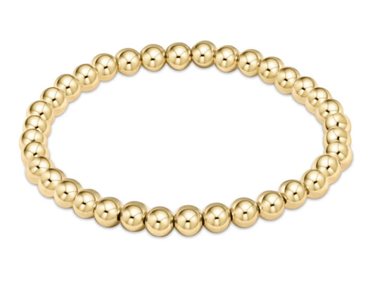 E NEWTON EXTENDS CLASSIC GOLD 5MM BEAD BRACELET