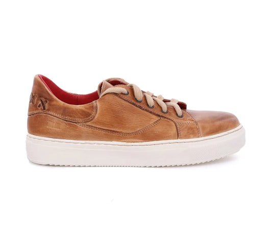 BEDSTU AZELI TAN RUSTIC LEATHER SNEAKER