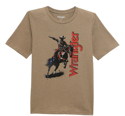 WRANGLER MENS AMERICAN COWBOY GRAPHIC TEE