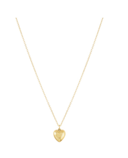 E NWTON 16” NECKLACE GOLD-LOVE PLUSH GOLD CHARM