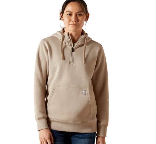 ARIAT WOMENS REBAR SKILL SET 1/2 ZIP HOODIE