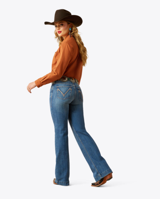 ARIAT WOMENS PERFECT RISE ISABELLA TROUSER JEAN