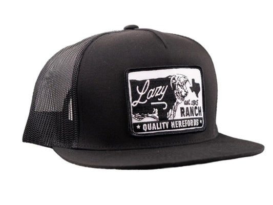 LAZY J RANCH BLACK LEGADO CLASSIC FIVE PANEL TRUCKER HAT