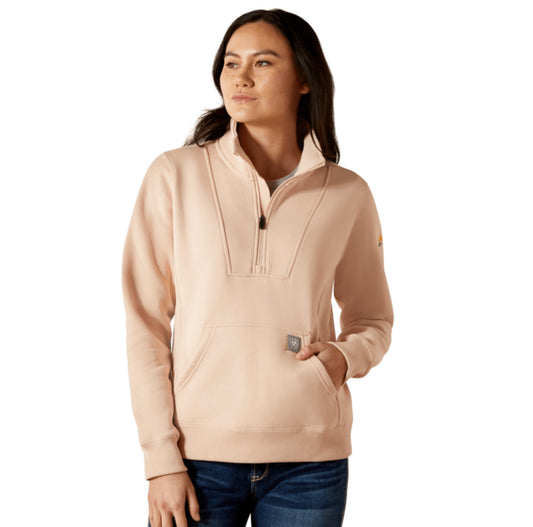 ARIAT WOMENS REBAR TRAVERSE FUNNEL NECK SWEATSHIRT